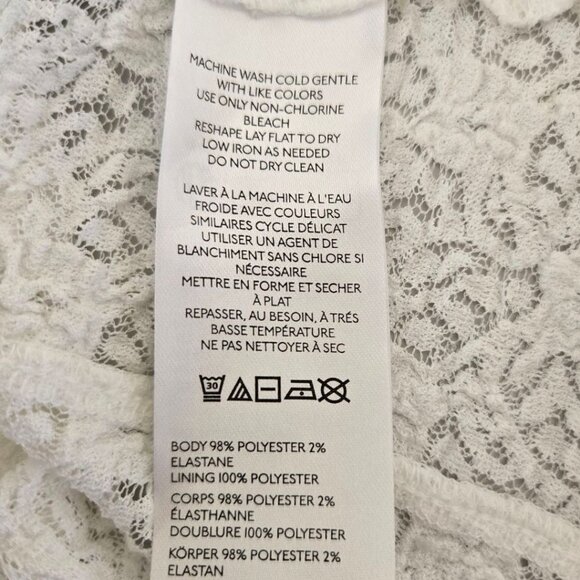 Urban Outfitters Small Elasa White Lace Ruffle Camisole Bustier Top Black Trim - Picture 7 of 7